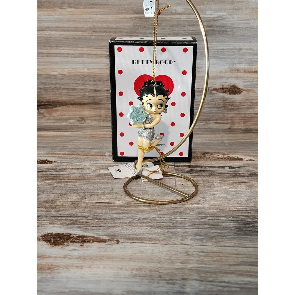 Betty Boop Snowflake Betty Ornament Westland Giftware 24036 Silver Glitter NIB